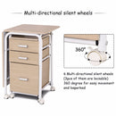 Folding Computer Laptop Desk Wheeled Home Office Furniture With 3 Drawers New Modern Workstation Desks HW66328