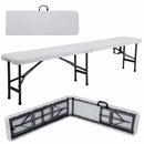 6' Portable Plastic In/Outdoor Picnic Party Camping Dining Folding Bench  OP2776