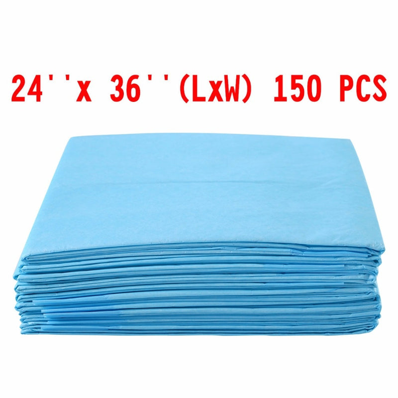 150 PCS 24" x 36" Puppy Pet Pads Dog Cat Wee Pee Piddle Pad training underpads
