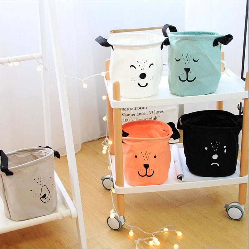 Foldable  Barrel Container toy Storage Basket organizer