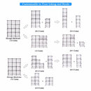 DIY Organizer Wire Storage Cubes Of 8 Shelves Wardrobe Organizer Bookcase HW56102