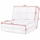 Convertible Fold Down Chair Flip Out Lounger Sleeper Bed Couch Game Dorm Guest Home Furniture HW52445