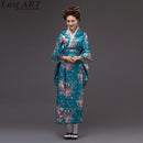 Japanese kimono traditional dress cosplay female