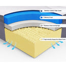 Queen Size Memory Foam Zipped Washable Foam Mattress Healthy Bamboo Cover Mattress Pad Bed Topper HT0968Q