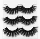 3/5/7 pairs 22mm-25mm 3D False Eyelashes Fake Lashes Long Makeup