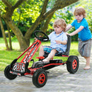 4 Wheel Pedal Powered Ride On Car with Adjustable Seat - Red