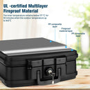 Fireproof Waterproof 30 Minute Safe Box with Lock and Handle