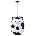 16 Inch Kids Rolling Luggage with 2 Flashing Wheels and Telescoping Handle