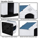 Plastic Waterproof Ventilate Pet Puppy House - Medium