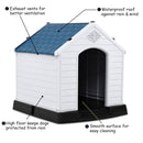 Plastic Waterproof Ventilate Pet Puppy House - Medium