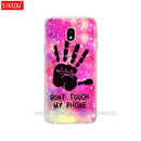 silicone cover phone case for Samsung Galaxy  Do Not dont Touch My Phone