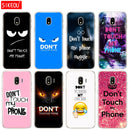 silicone cover phone case for Samsung Galaxy  Do Not dont Touch My Phone