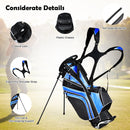Golf Stand Cart Bag with 6-Way Divider Carry Pockets