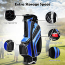 Golf Stand Cart Bag with 6-Way Divider Carry Pockets