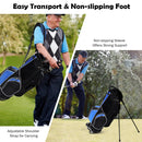 Golf Stand Cart Bag with 6-Way Divider Carry Pockets