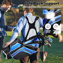 Golf Stand Cart Bag with 6-Way Divider Carry Pockets