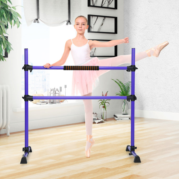 4 Feet Portable Ballet Barre with Adjustable Height