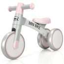 Indoor Outdoor Kids Riding Balance Bike with Silent Wheels - Pink