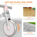 Indoor Outdoor Kids Riding Balance Bike with Silent Wheels - Pink